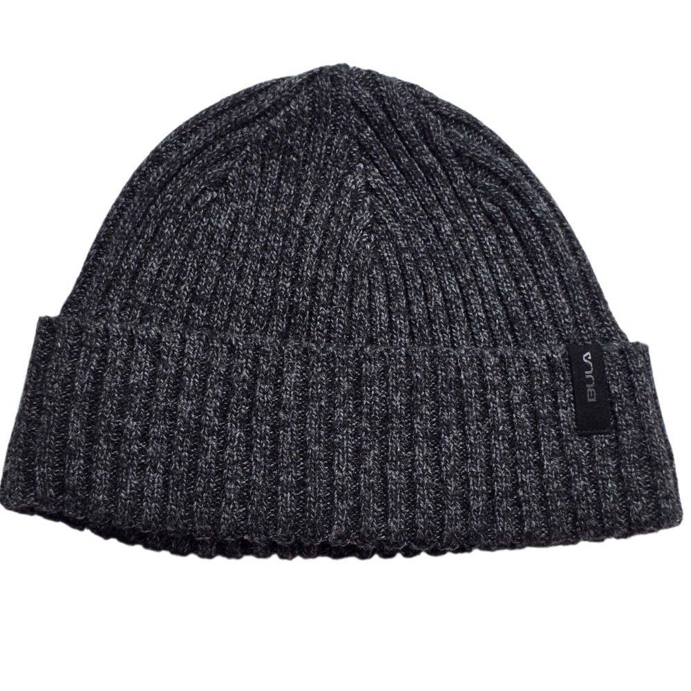 Bula Beanie Unisex Adult Dark Gray One Size Merino‎ Wool Knitted Outdoor Winter